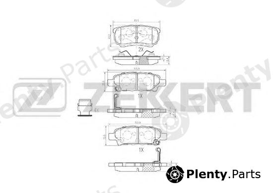  ZEKKERT part BS-1358 (BS1358) Brake Pad Set, disc brake