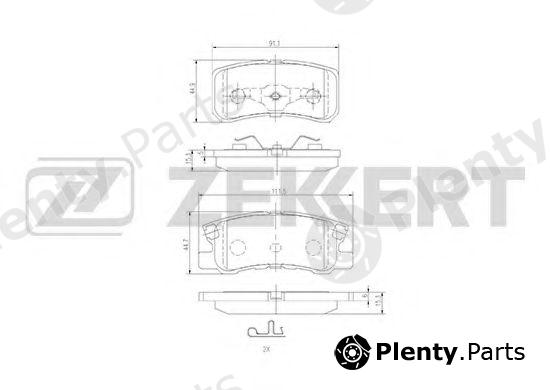  ZEKKERT part BS-1359 (BS1359) Brake Pad Set, disc brake