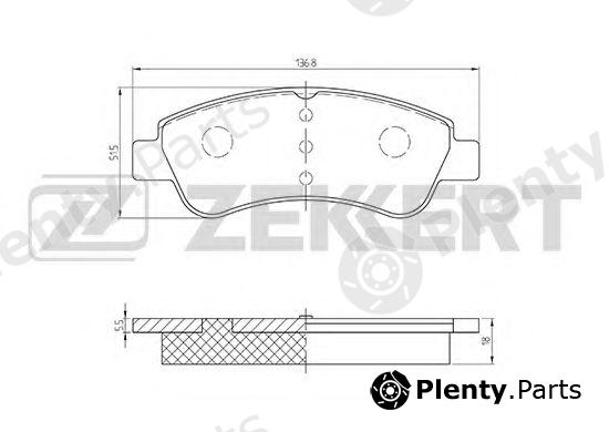  ZEKKERT part BS-1434 (BS1434) Brake Pad Set, disc brake