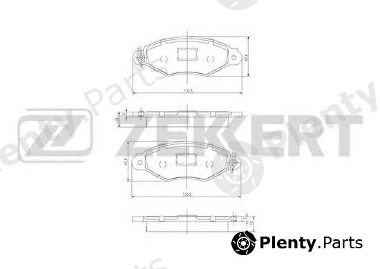  ZEKKERT part BS-1443 (BS1443) Brake Pad Set, disc brake