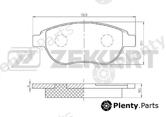  ZEKKERT part BS-1447 (BS1447) Brake Pad Set, disc brake