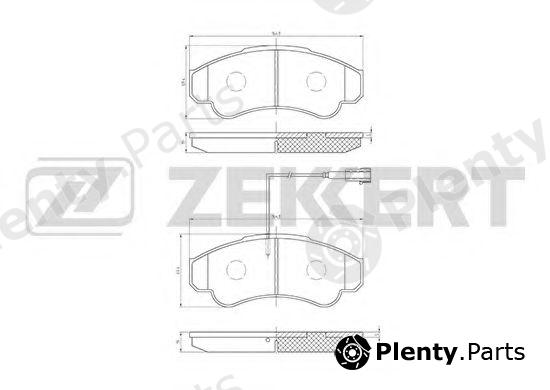  ZEKKERT part BS-1459 (BS1459) Brake Pad Set, disc brake