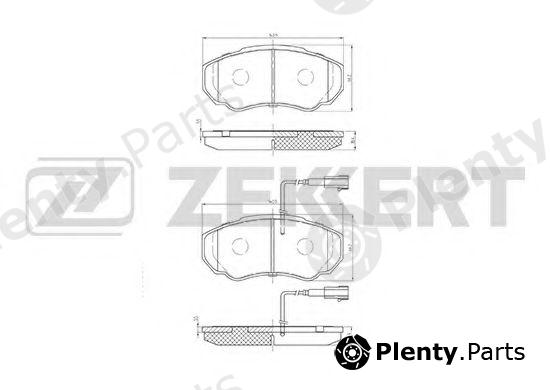  ZEKKERT part BS-1460 (BS1460) Brake Pad Set, disc brake