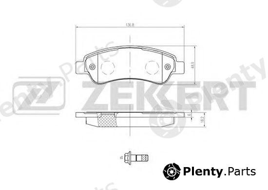  ZEKKERT part BS-1470 (BS1470) Brake Pad Set, disc brake