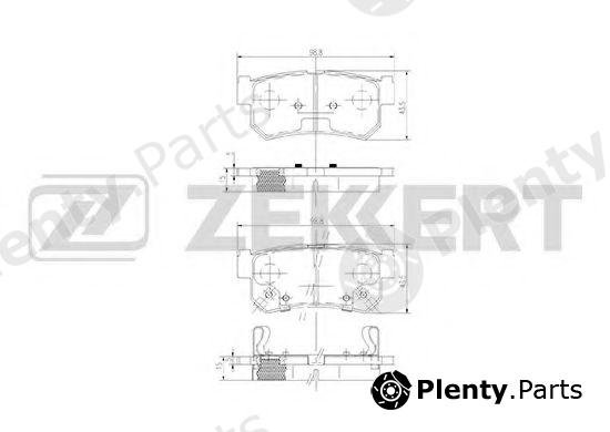  ZEKKERT part BS-1496 (BS1496) Brake Pad Set, disc brake