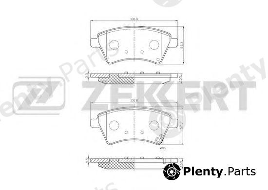  ZEKKERT part BS-1545 (BS1545) Brake Pad Set, disc brake