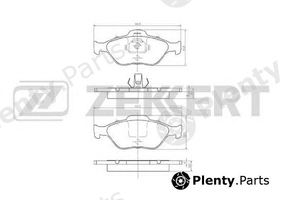  ZEKKERT part BS-1652 (BS1652) Brake Pad Set, disc brake