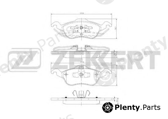  ZEKKERT part BS-1661 (BS1661) Brake Pad Set, disc brake