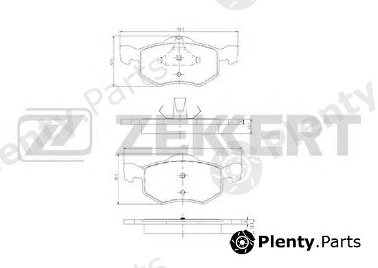  ZEKKERT part BS-1671 (BS1671) Brake Pad Set, disc brake