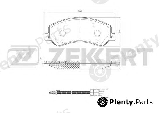  ZEKKERT part BS-1680 (BS1680) Brake Pad Set, disc brake