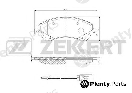 ZEKKERT part BS-1681 (BS1681) Brake Pad Set, disc brake
