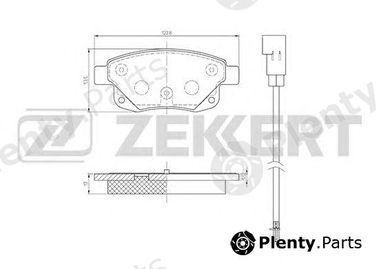  ZEKKERT part BS-1682 (BS1682) Brake Pad Set, disc brake