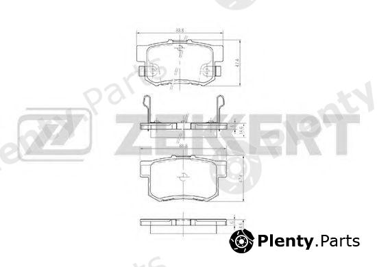  ZEKKERT part BS-1713 (BS1713) Brake Pad Set, disc brake