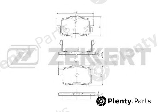  ZEKKERT part BS-1720 (BS1720) Brake Pad Set, disc brake