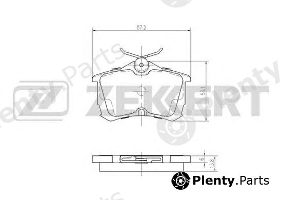  ZEKKERT part BS-1736 (BS1736) Brake Pad Set, disc brake