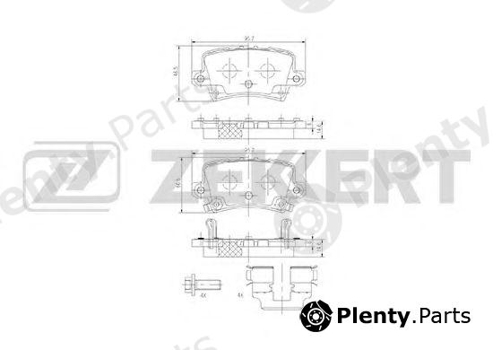  ZEKKERT part BS-1749 (BS1749) Brake Pad Set, disc brake