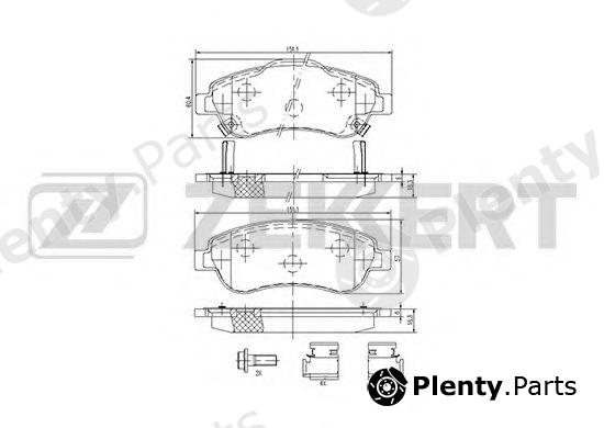  ZEKKERT part BS-1753 (BS1753) Brake Pad Set, disc brake