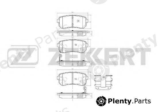 ZEKKERT part BS-1759 (BS1759) Brake Pad Set, disc brake