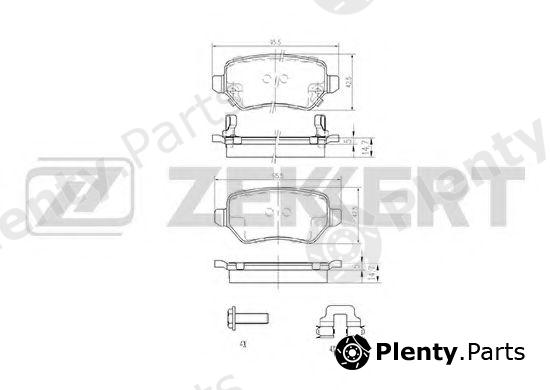  ZEKKERT part BS-1761 (BS1761) Brake Pad Set, disc brake