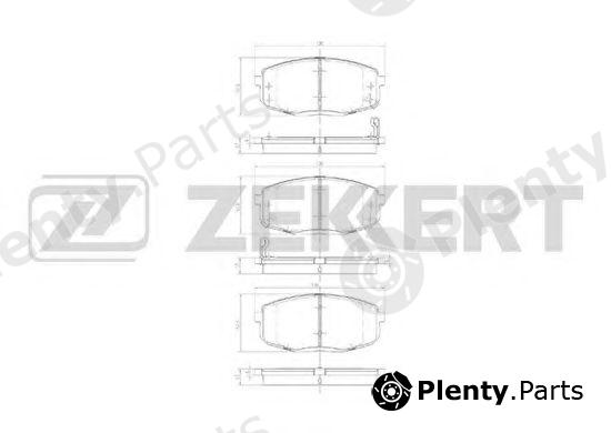  ZEKKERT part BS-1762 (BS1762) Brake Pad Set, disc brake