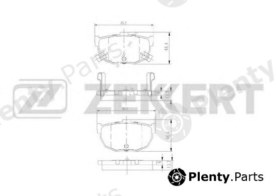  ZEKKERT part BS-1766 (BS1766) Brake Pad Set, disc brake