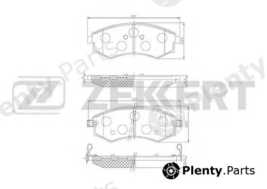  ZEKKERT part BS-1774 (BS1774) Brake Pad Set, disc brake