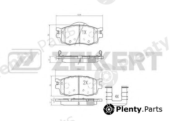  ZEKKERT part BS-1776 (BS1776) Brake Pad Set, disc brake