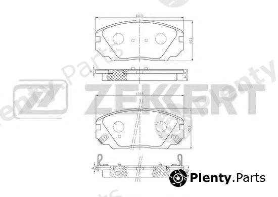  ZEKKERT part BS-1780 (BS1780) Brake Pad Set, disc brake