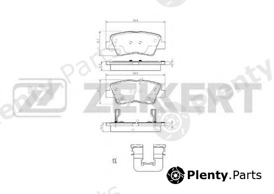  ZEKKERT part BS-1781 (BS1781) Brake Pad Set, disc brake