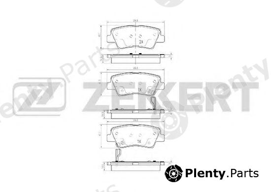  ZEKKERT part BS-1788 (BS1788) Brake Pad Set, disc brake