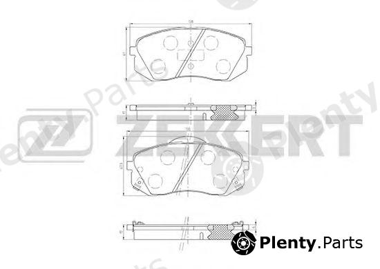  ZEKKERT part BS-1791 (BS1791) Brake Pad Set, disc brake