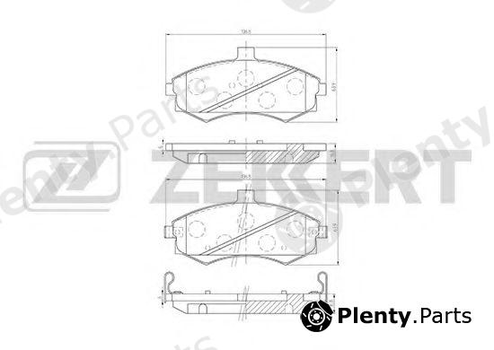  ZEKKERT part BS-1798 (BS1798) Brake Pad Set, disc brake