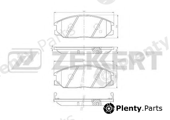 ZEKKERT part BS-1804 (BS1804) Brake Pad Set, disc brake