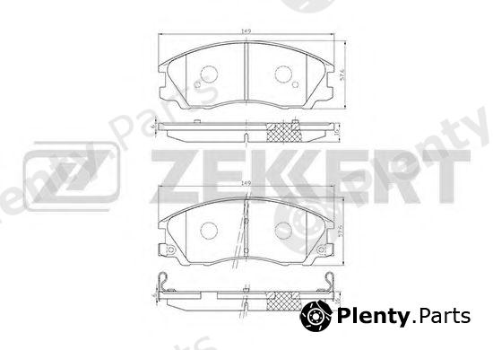  ZEKKERT part BS-1808 (BS1808) Brake Pad Set, disc brake