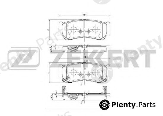  ZEKKERT part BS-1810 (BS1810) Brake Pad Set, disc brake