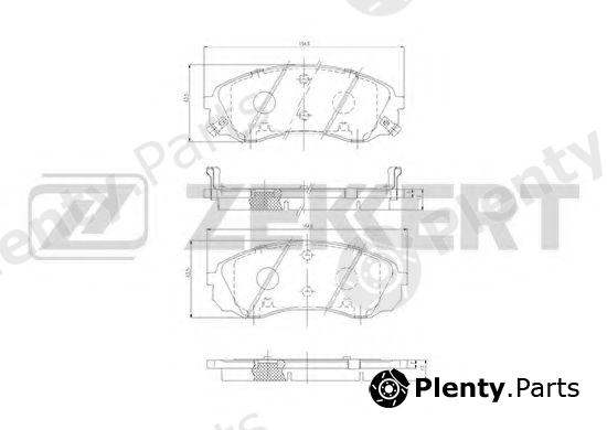  ZEKKERT part BS-1812 (BS1812) Brake Pad Set, disc brake