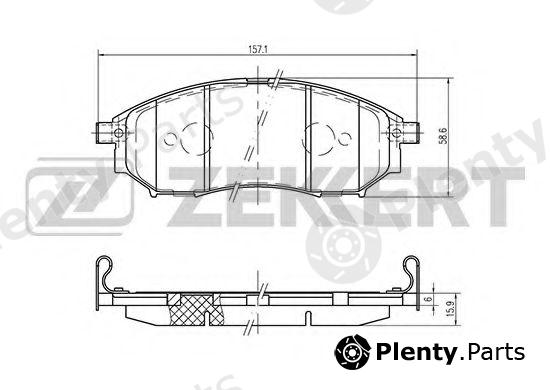  ZEKKERT part BS-1822 (BS1822) Brake Pad Set, disc brake