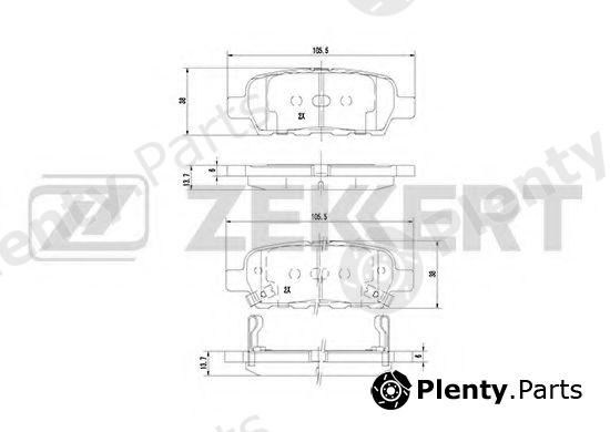  ZEKKERT part BS-1823 (BS1823) Brake Pad Set, disc brake