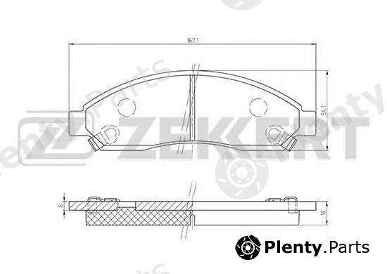  ZEKKERT part BS-1856 (BS1856) Brake Pad Set, disc brake