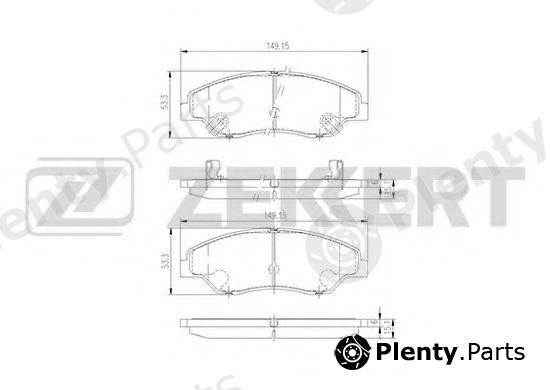  ZEKKERT part BS-1902 (BS1902) Brake Pad Set, disc brake