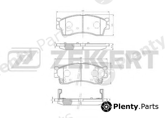  ZEKKERT part BS-1904 (BS1904) Brake Pad Set, disc brake