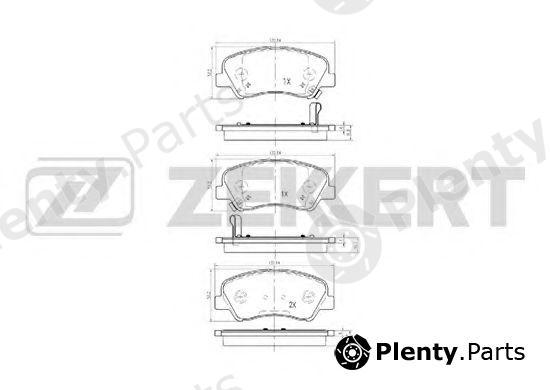  ZEKKERT part BS-1910 (BS1910) Brake Pad Set, disc brake