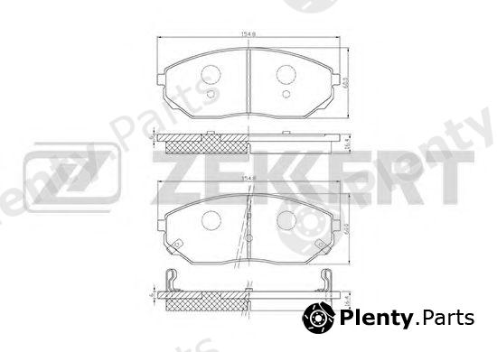  ZEKKERT part BS-1917 (BS1917) Brake Pad Set, disc brake