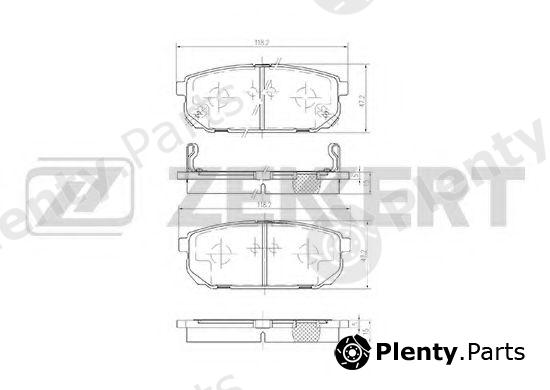  ZEKKERT part BS-1918 (BS1918) Brake Pad Set, disc brake