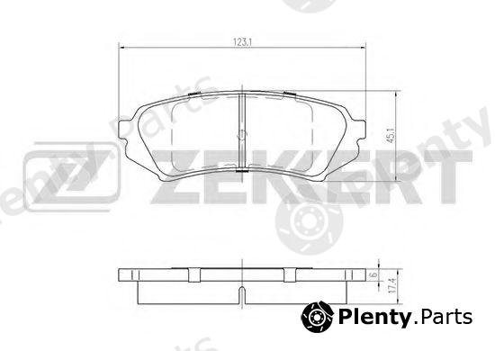  ZEKKERT part BS-1984 (BS1984) Brake Pad Set, disc brake