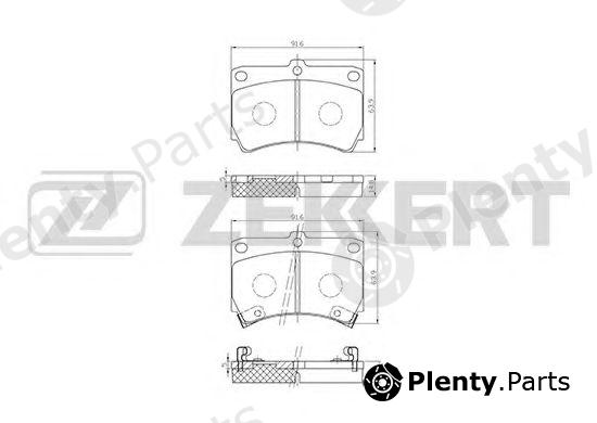  ZEKKERT part BS-2030 (BS2030) Brake Pad Set, disc brake