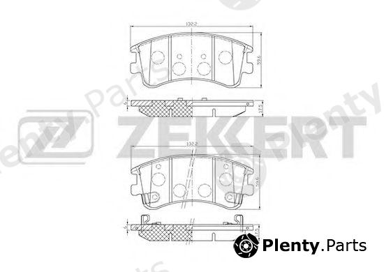  ZEKKERT part BS-2064 (BS2064) Brake Pad Set, disc brake
