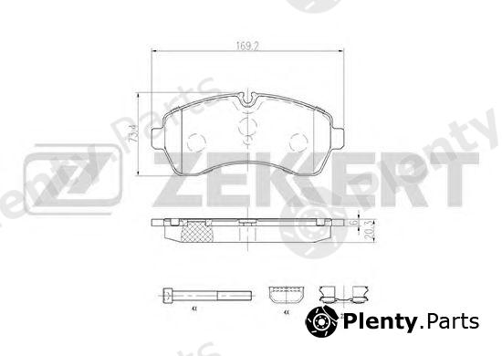  ZEKKERT part BS-2184 (BS2184) Brake Pad Set, disc brake