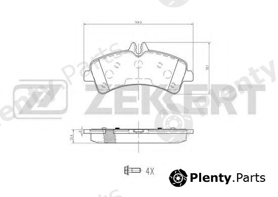 ZEKKERT part BS-2185 (BS2185) Brake Pad Set, disc brake