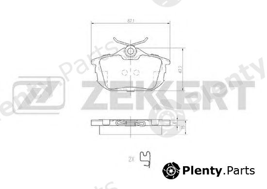  ZEKKERT part BS-2226 (BS2226) Brake Pad Set, disc brake